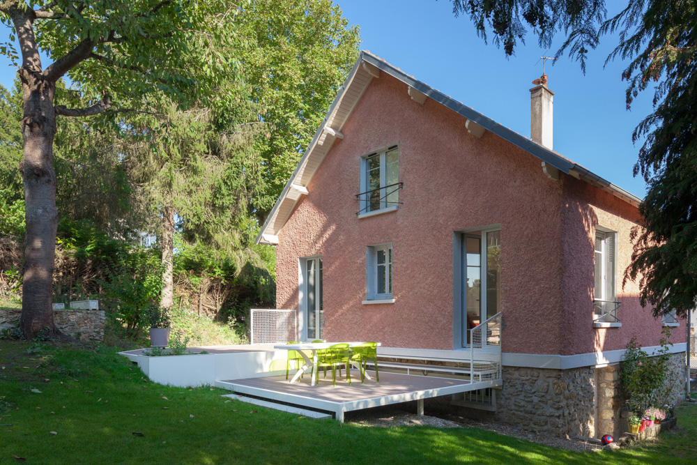 Rénovation d'une maison de ville et construction d'une terrasse